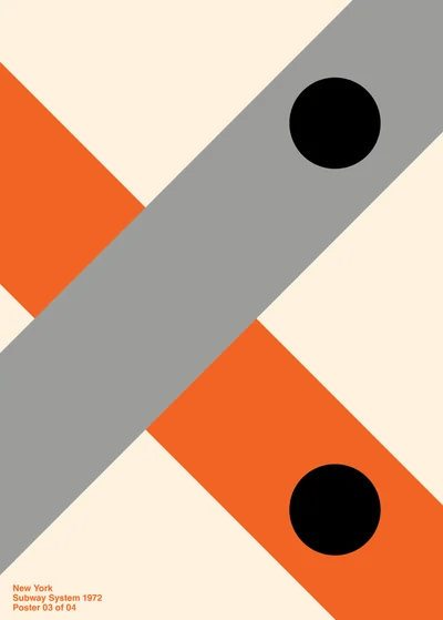 Geometric composition — orange