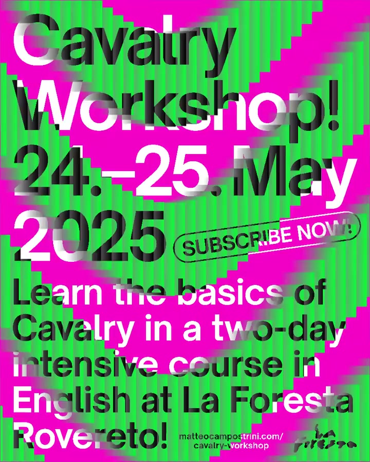 Cavalry workshop motion poster 3