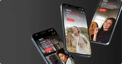 Her Stories UI and Visual Identity